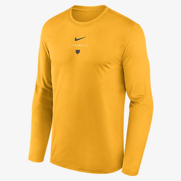 Yellow long sleeve shirt nike top